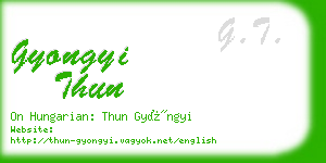 gyongyi thun business card